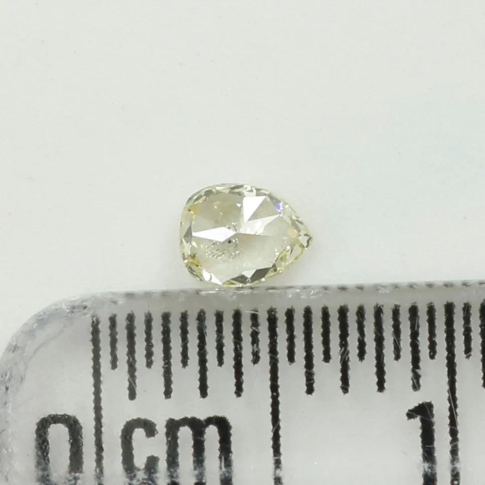 0.16 CT Natural Loose Diamond, Pear Diamond, Yellow Diamond, Rustic Diamond, Pear Cut Diamond, Fancy Color Diamond L5485