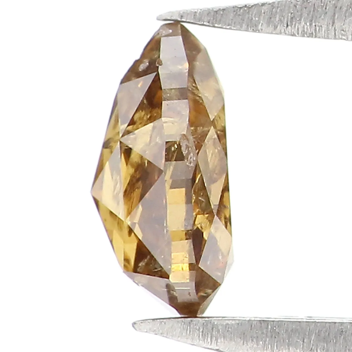 0.39 CT Natural Loose Pear Shape Diamond Brown Color Pear Cut Diamond 5.40 MM Natural Loose Diamond Pear Rose Cut Shape Diamond 