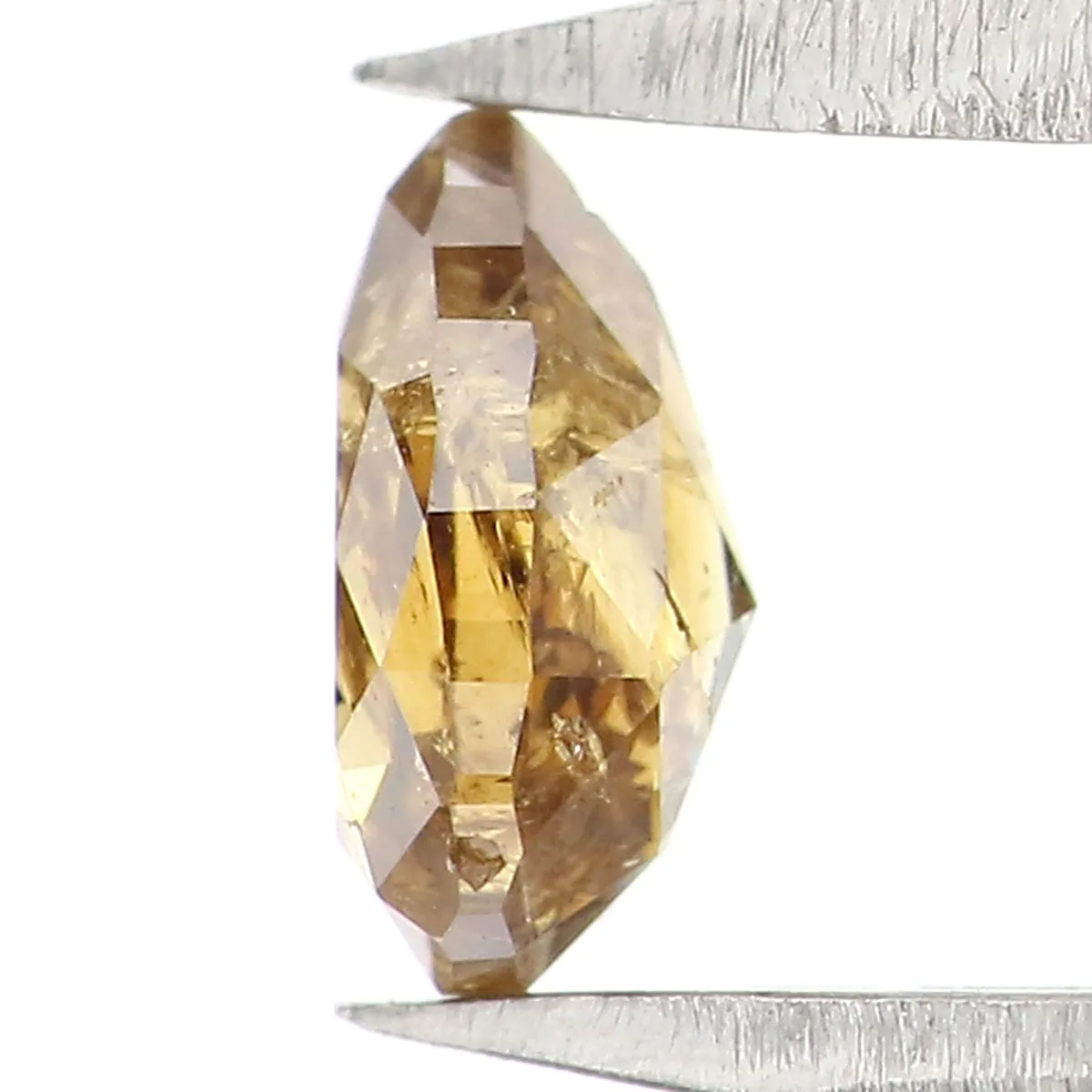 0.39 CT Natural Loose Pear Shape Diamond Brown Color Pear Cut Diamond 5.40 MM Natural Loose Diamond Pear Rose Cut Shape Diamond 