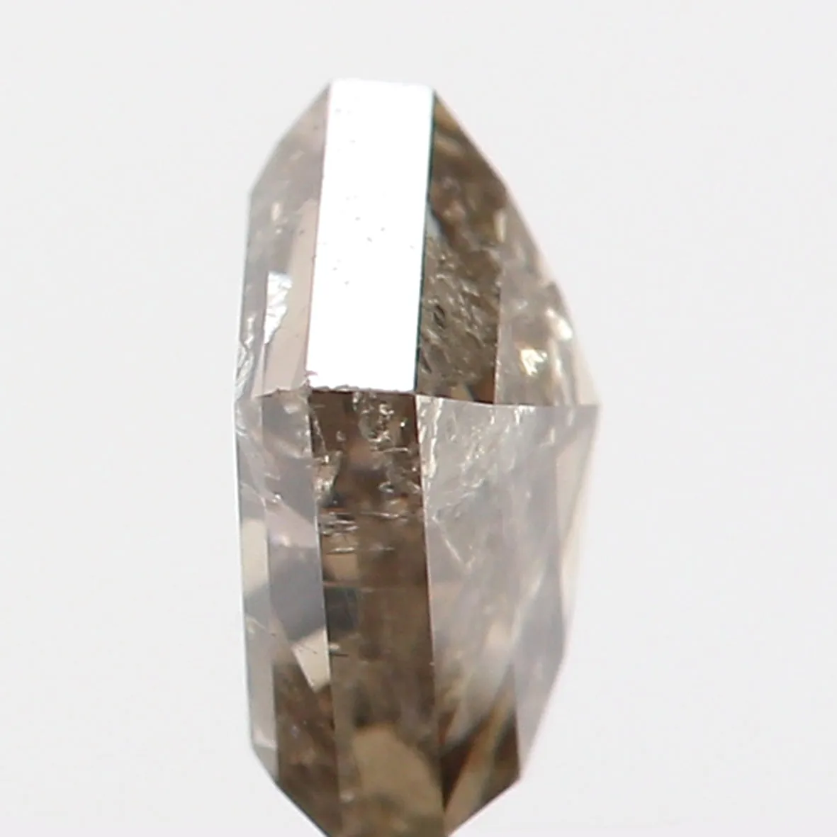 0.64 CT Natural Loose Diamond, Pentagon Cut Diamond, Salt And Pepper Diamond, Black Grey Diamond, Rose Cut Diamond, Rustic Diamo