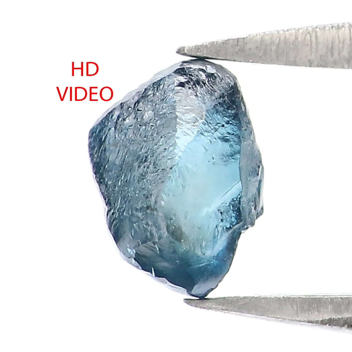 0.72 CT Natural Loose Rough Shape Diamond Blue Color Rough Cut Diamond 5.80 MM Natural Loose Diamond Rough Irregular Cut Diamond