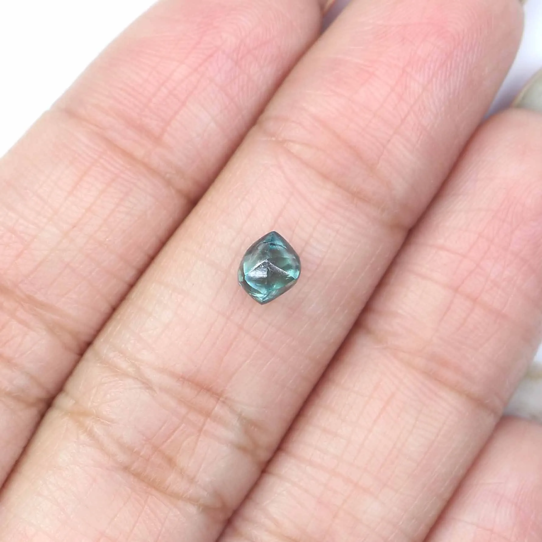 0.88 CT Natural Loose Rough Shape Diamond Blue Color Rough Cut Diamond 5.55 MM Natural Loose Blue Color Diamond Rough Crystal Di