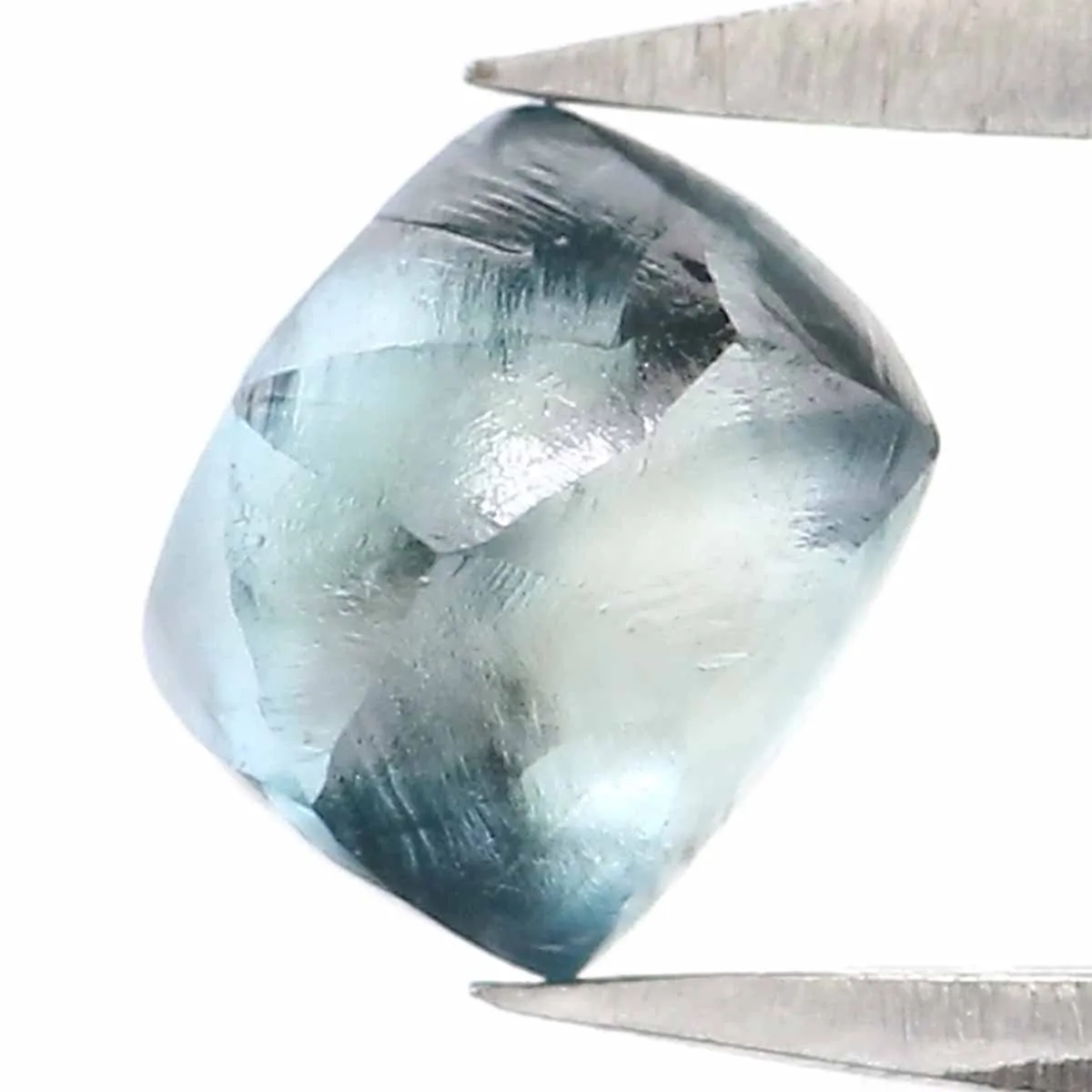 0.88 CT Natural Loose Rough Shape Diamond Blue Color Rough Cut Diamond 5.55 MM Natural Loose Blue Color Diamond Rough Crystal Di