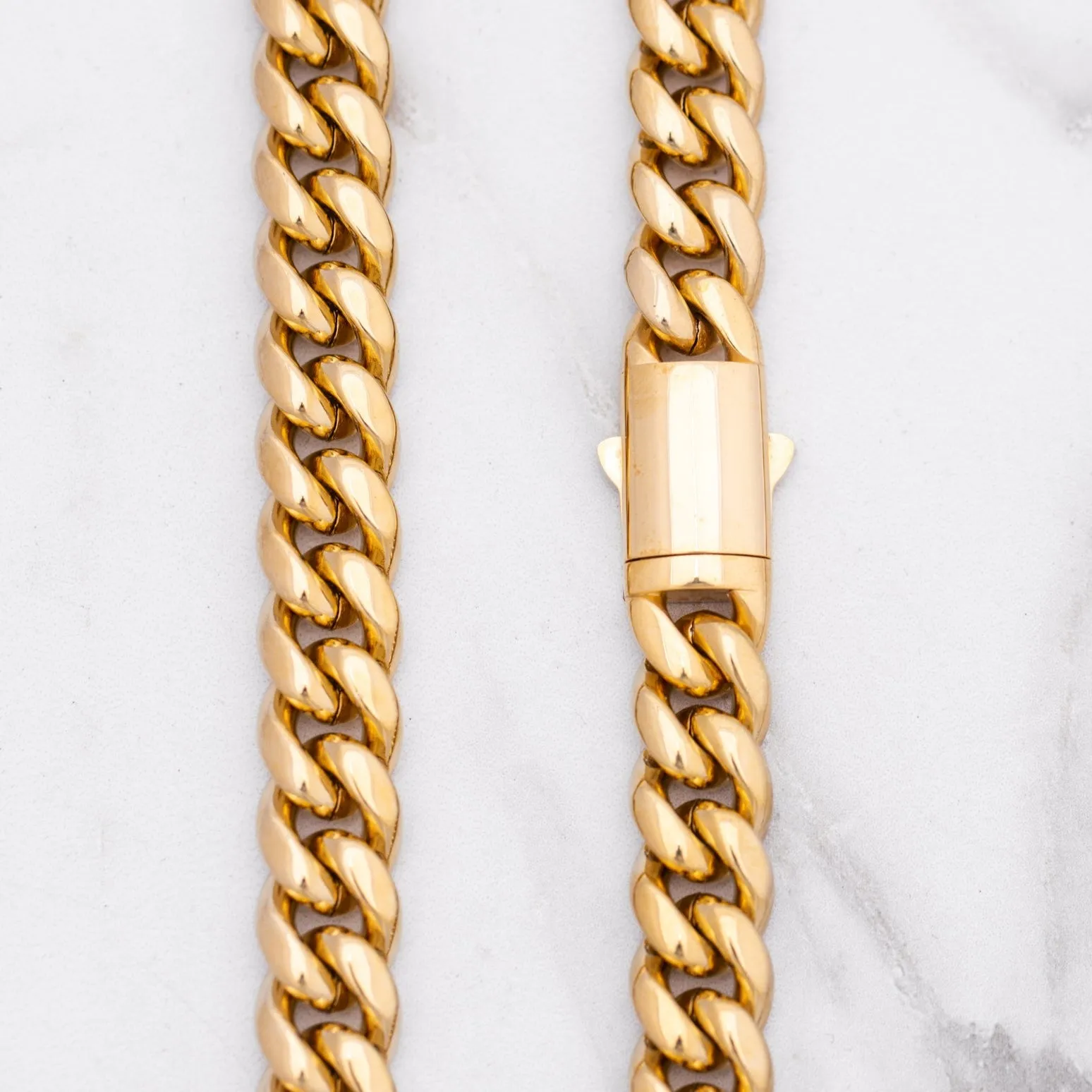 12mm GOLD Miami Cuban Chain Bracelet