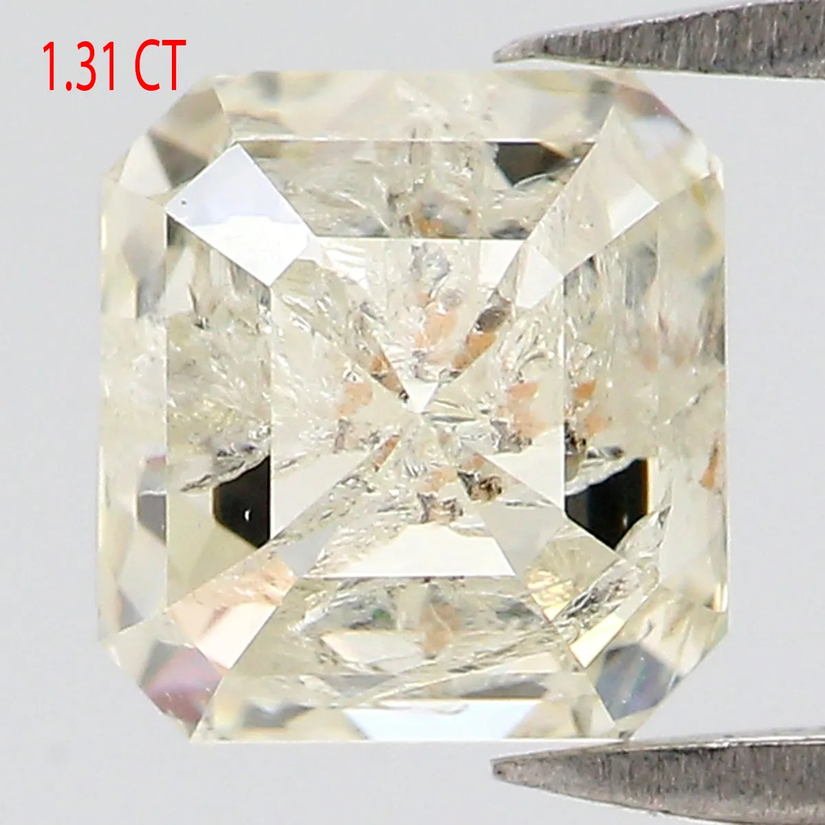 1.31 CT Natural Loose Square Shape Diamond White - J Color Square Diamond 5.90 MM Natural Loose White Diamond Square Rose Cut Di