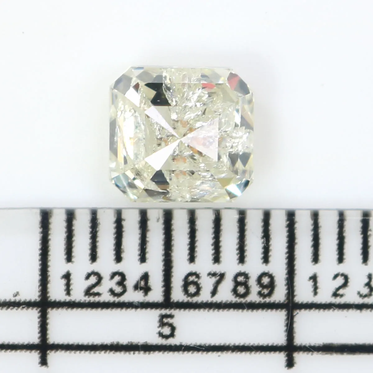 1.31 CT Natural Loose Square Shape Diamond White - J Color Square Diamond 5.90 MM Natural Loose White Diamond Square Rose Cut Di