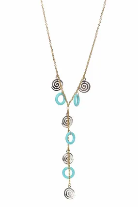 14K Gold & Turquoise Necklace