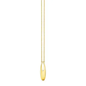 14k Yellow Gold Necklace with Oval Pendantrx18737-18-rx18737-18