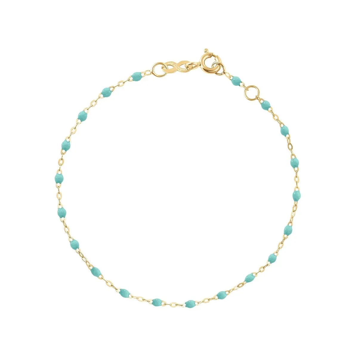 18K Gold & Lagoon Resin Classic Bracelet