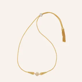 18K Petite Diamond Heritage Tassel Necklace