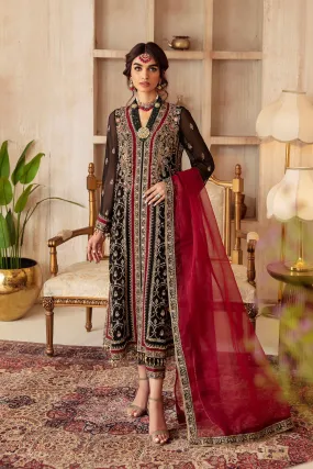 3-PC Unstitched Embroidered Shirt & Formal Chiffon Dupatta DJ4-06