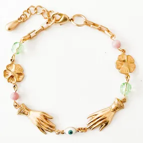 Adjustable Pastel Charm Bracelet-WS