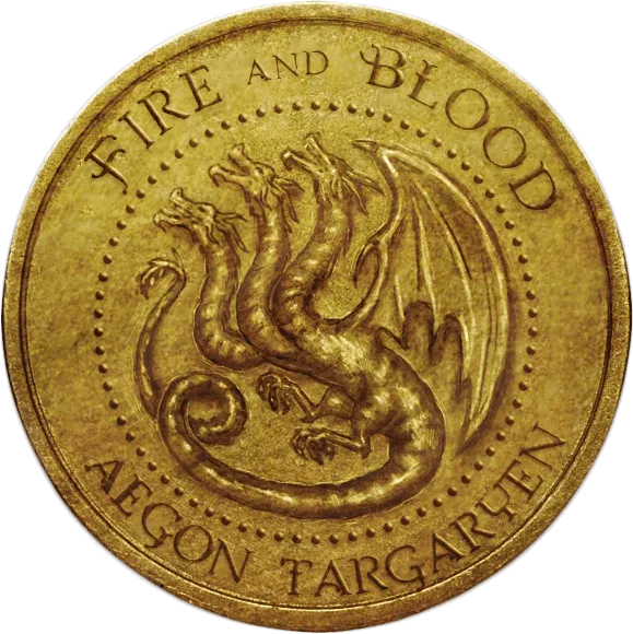 Aegon Targaryen Golden Dragon Collectible Coin