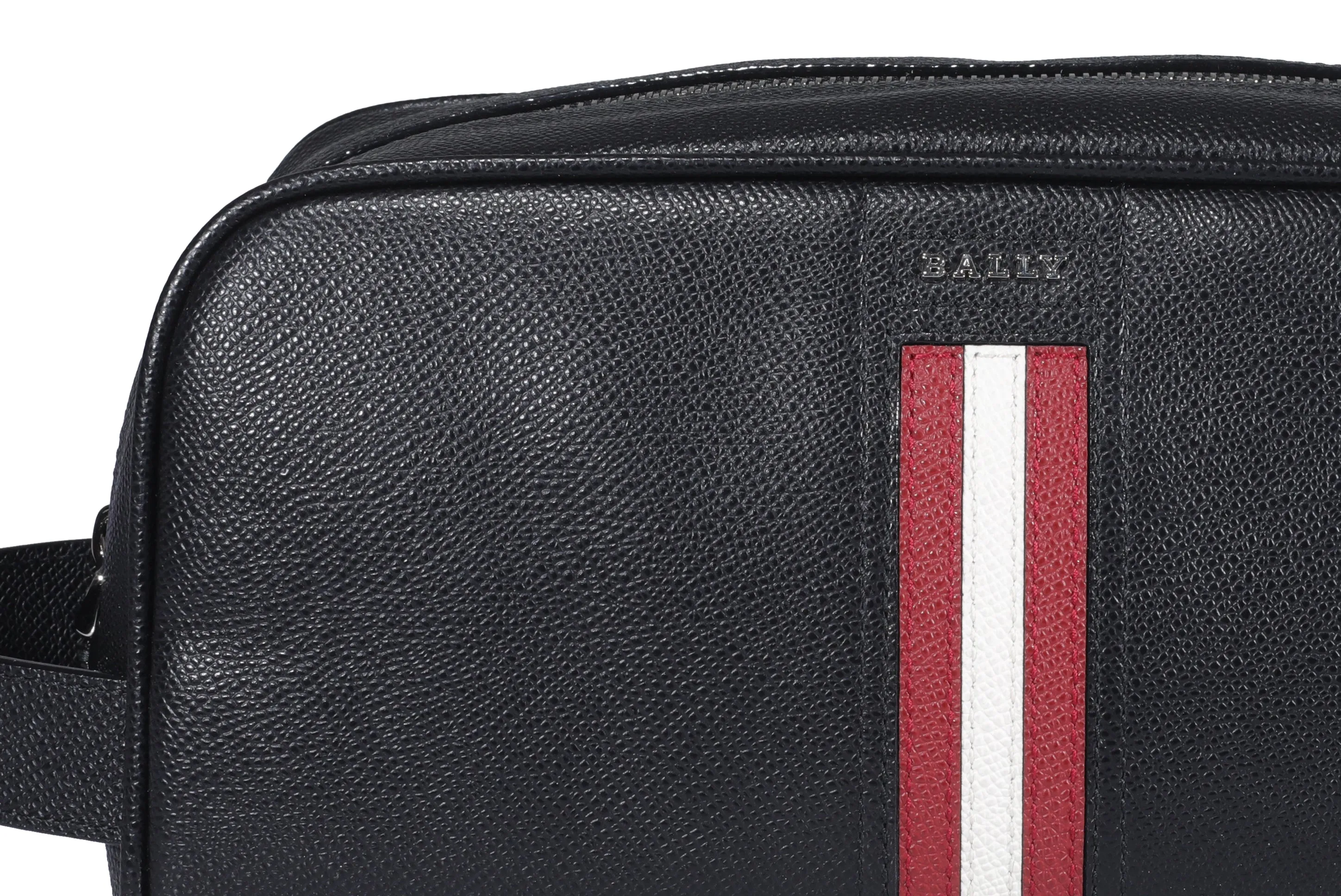 Bally Takimo Stripe Detailed Zipped Clutch Bag