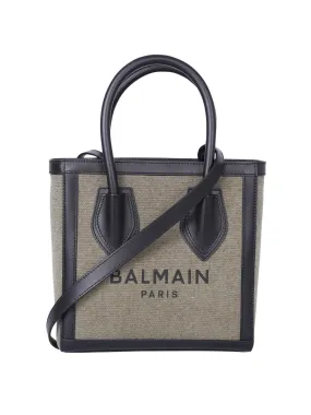 Balmain B-Army 24 Logo Embroidered Tote Bag