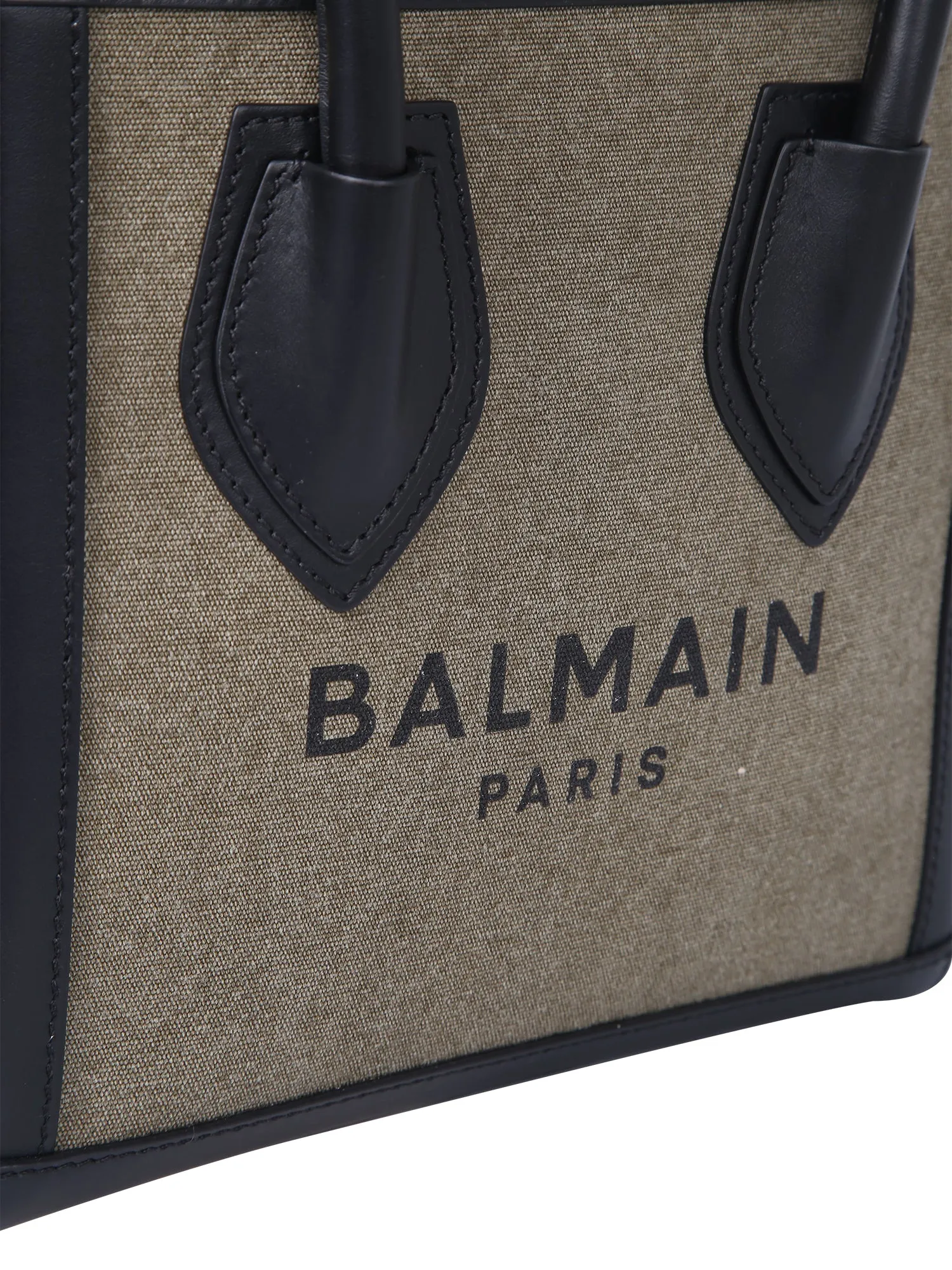 Balmain B-Army 24 Logo Embroidered Tote Bag