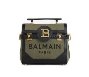 Balmain Bbuzz 23 Logo Printed Foldover Tote Bag