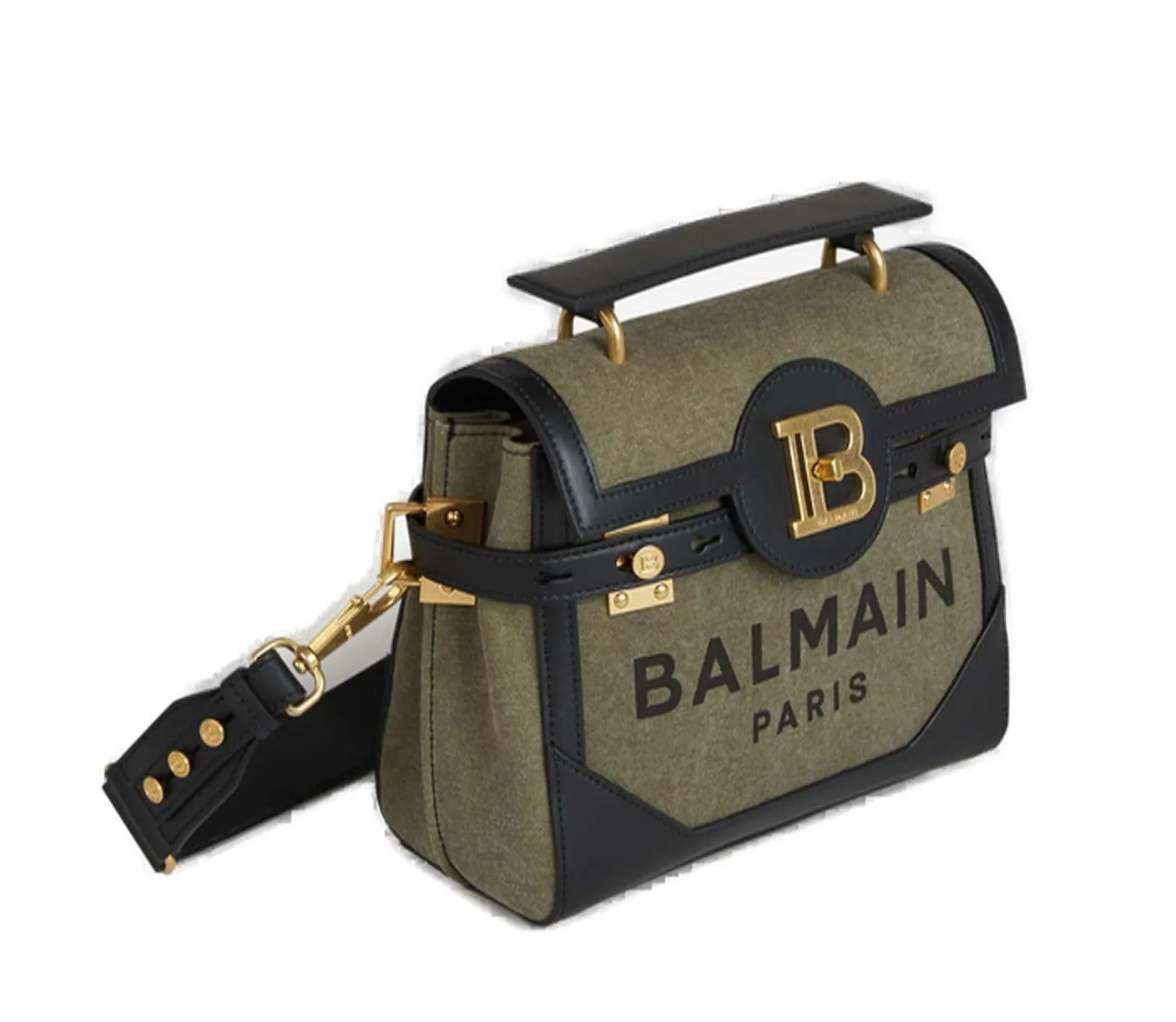 Balmain Bbuzz 23 Logo Printed Foldover Tote Bag