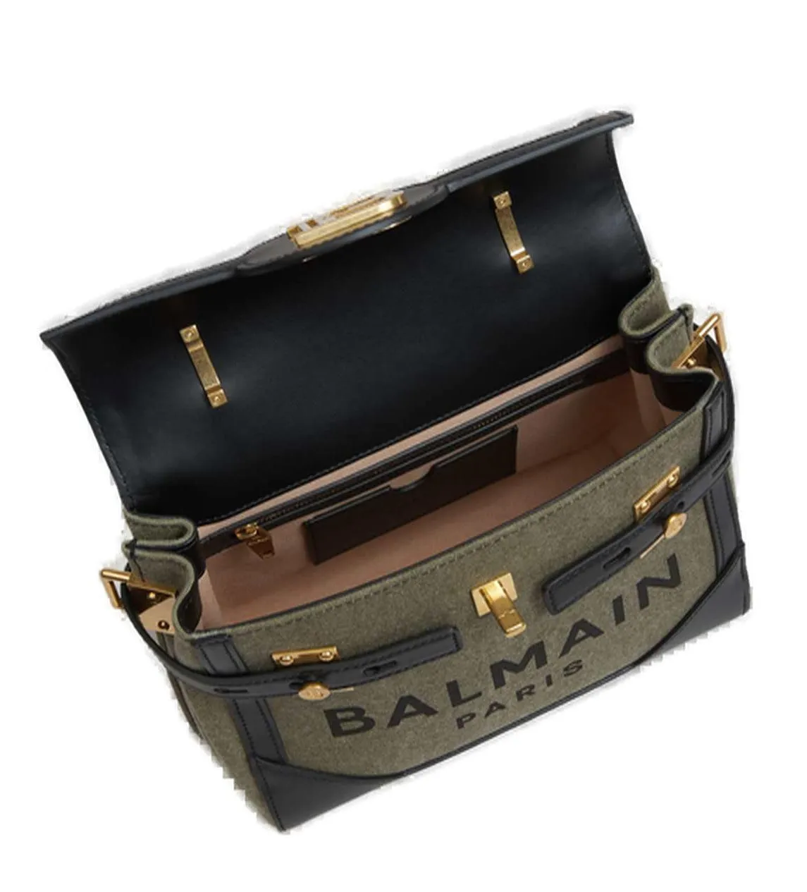 Balmain Bbuzz 23 Logo Printed Foldover Tote Bag