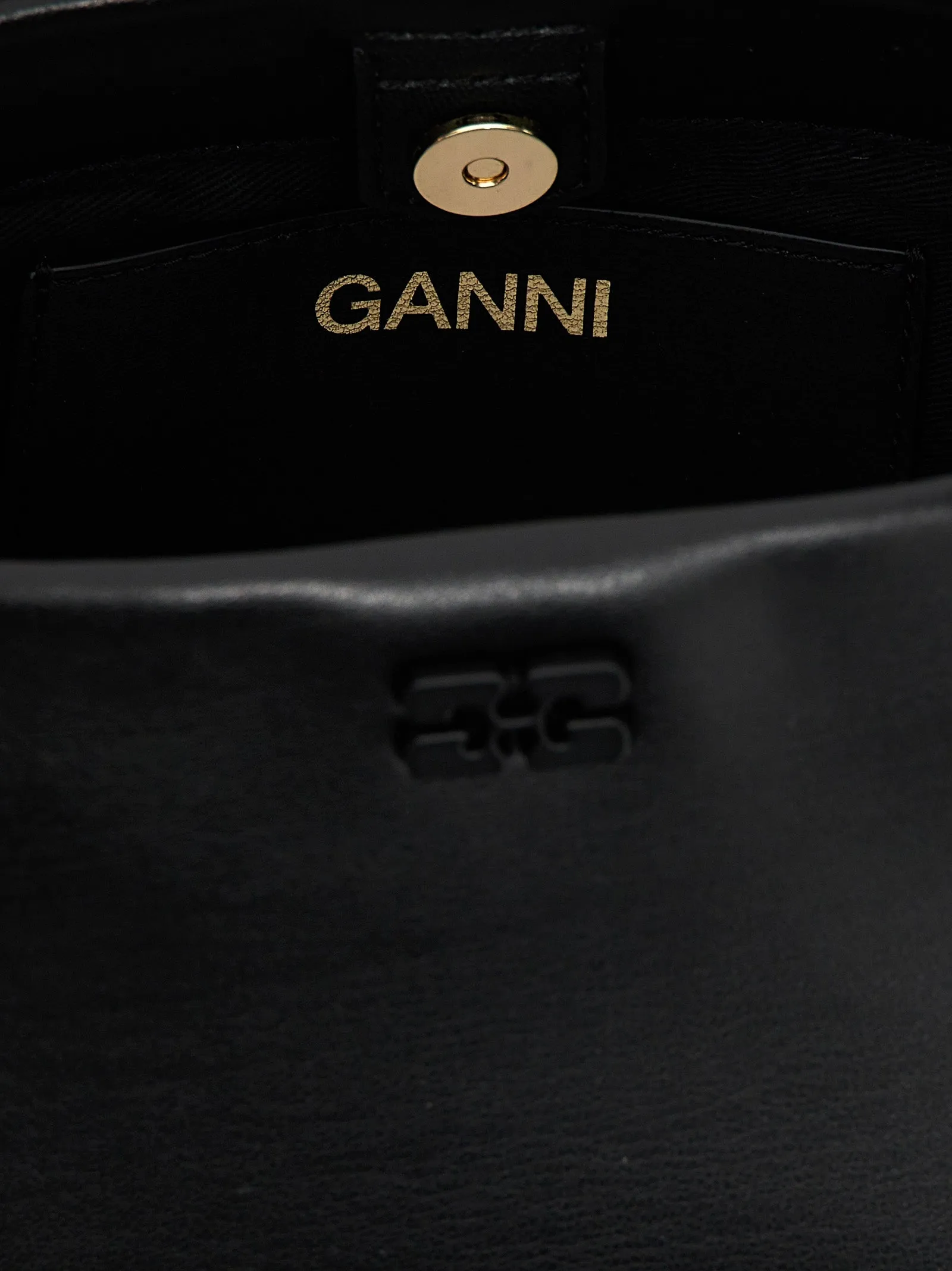 Black Mini Ganni Bou Hand Bags Black