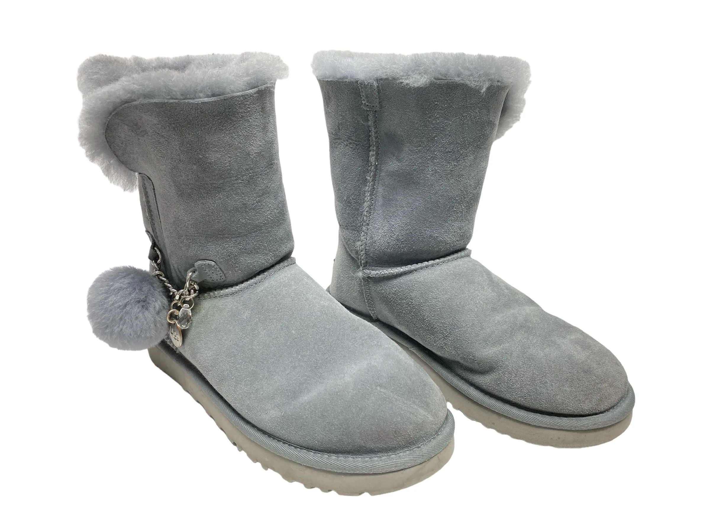 Boots Ankle Flats By Ugg In Grey, Size: 7