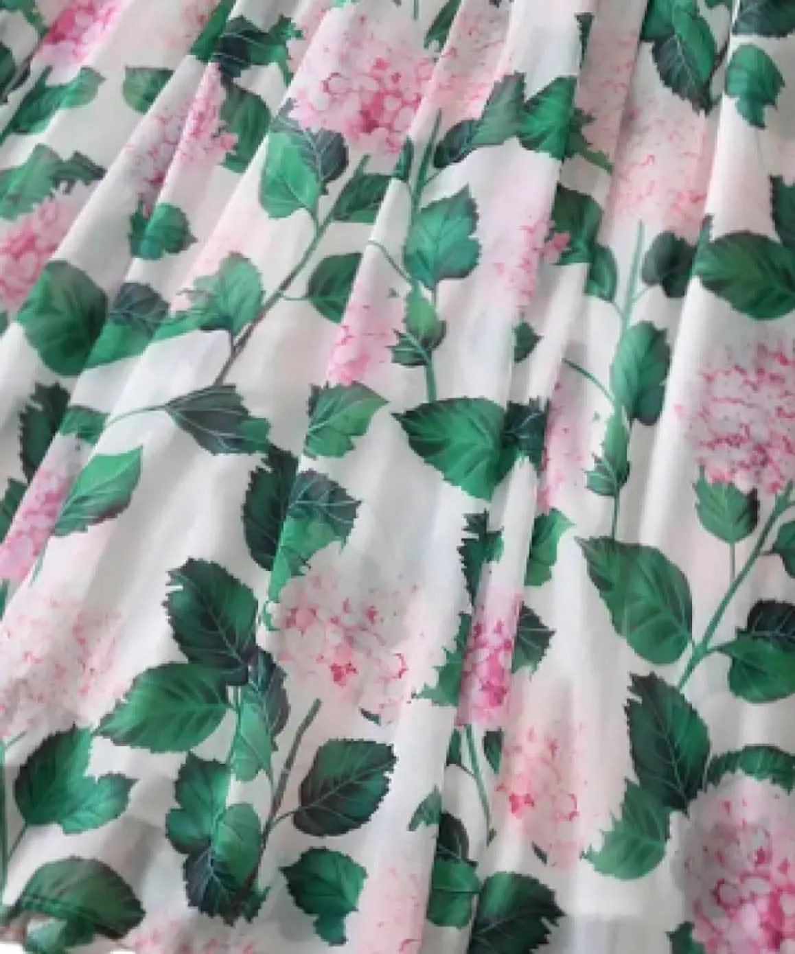 Botanical Print Flowy Maxi Dress