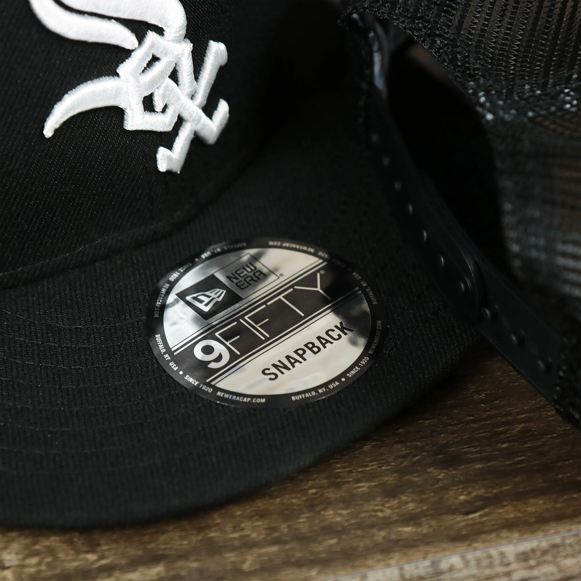 Chicago White Sox Metallic All Star Game MLB 2022 Side Patch 9Fifty Mesh Snapback | ASG 2022 Black Trucker Hat