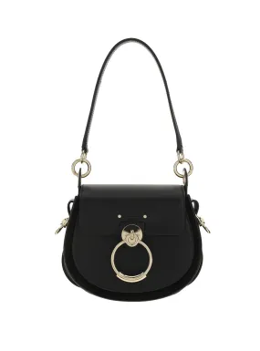 Chloé Tess Logo Embossed Ring Embellished Shoulder Bag