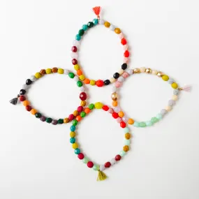 Colorful Bead Bracelet With Tassel