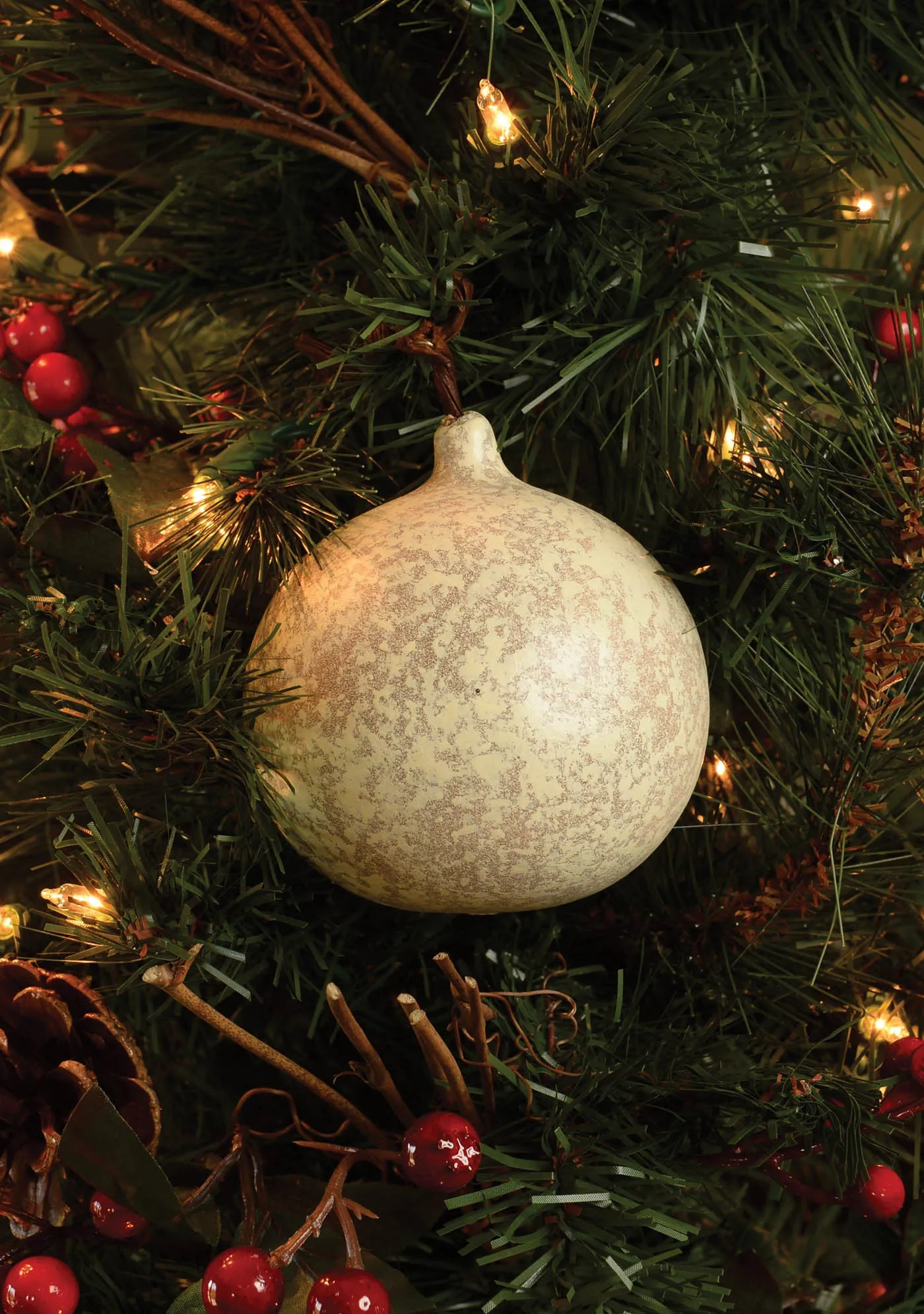 Colorful Christmas Ornament Gourd - Available in Multiple Colors