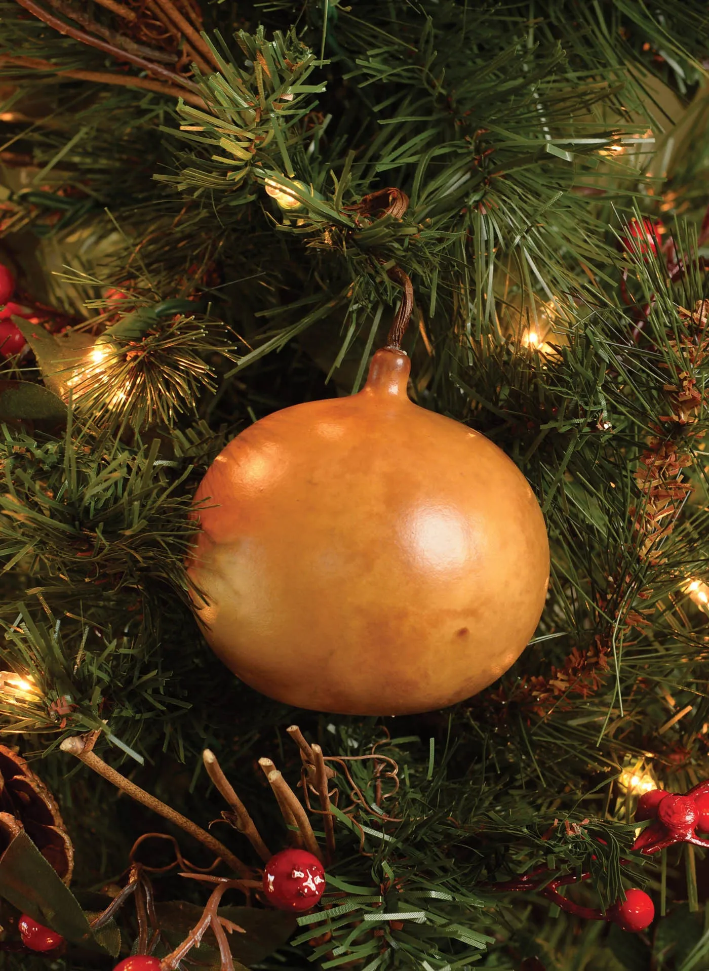 Colorful Christmas Ornament Gourd - Available in Multiple Colors