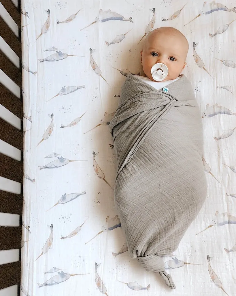 Cotton Swaddle, Nickel