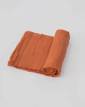 Cotton Swaddle, Rust