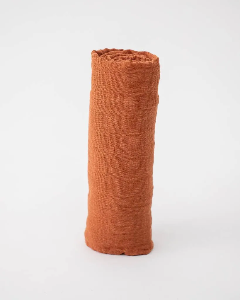 Cotton Swaddle, Rust