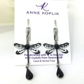 Dragonfly Earrings w/ Swarovski Crystals