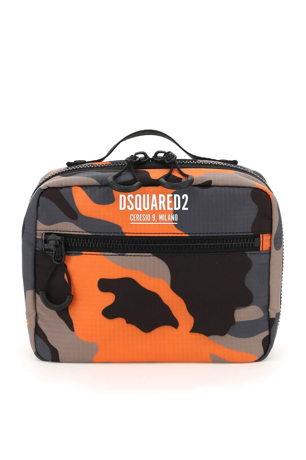 Dsquared2 Logo Printed Zip-Up Tote Bag