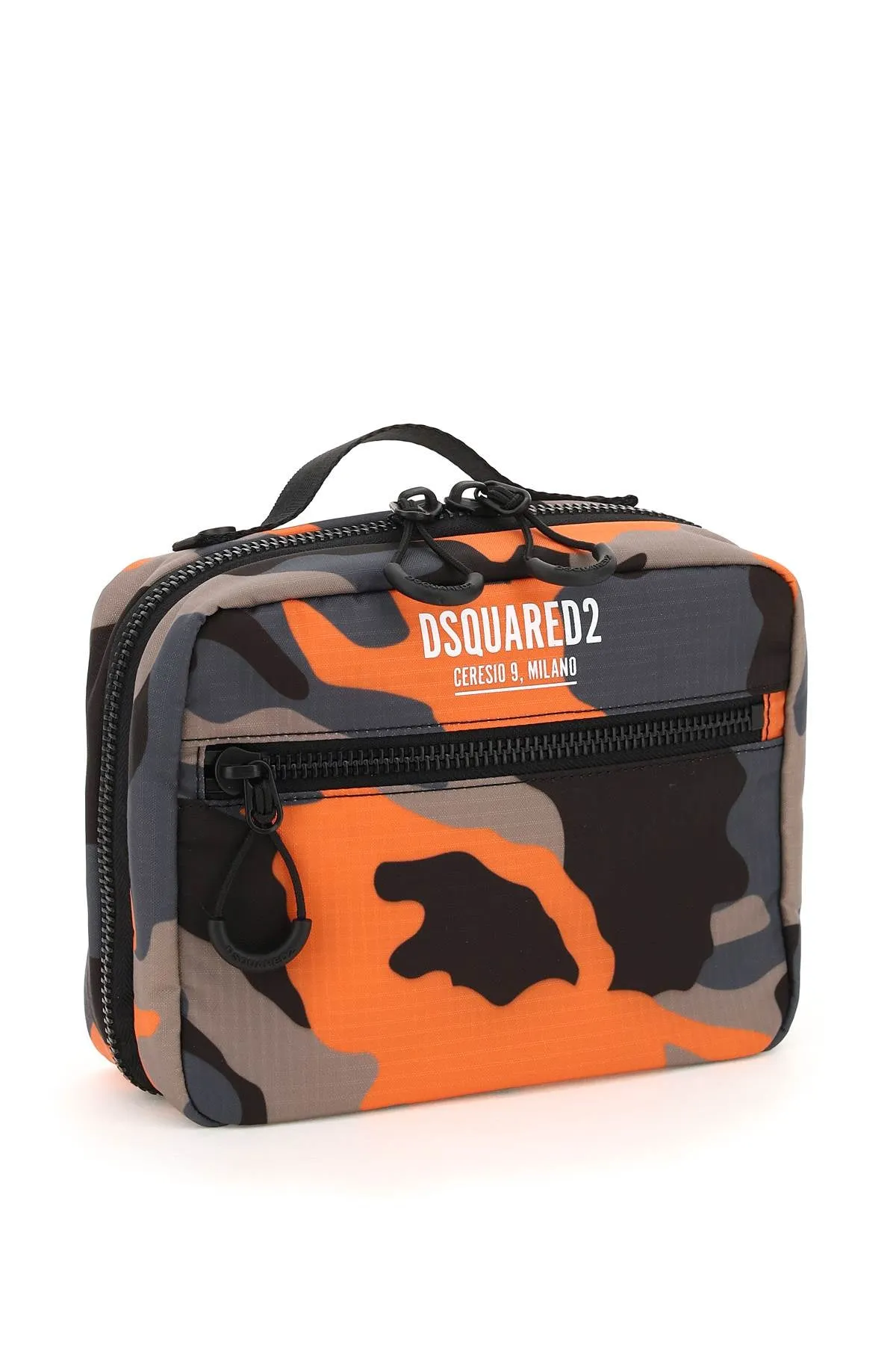 Dsquared2 Logo Printed Zip-Up Tote Bag