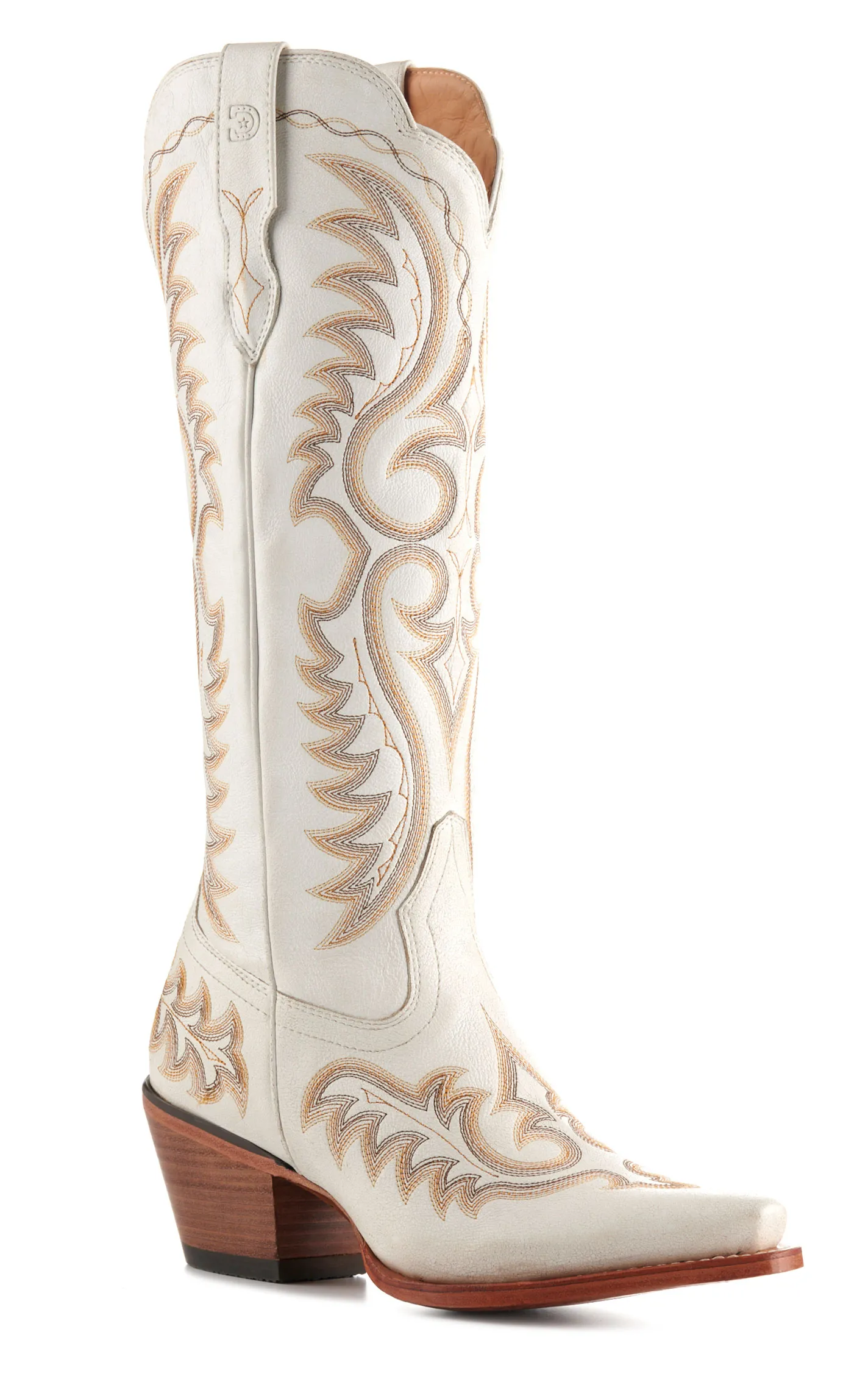 Durango Women's Crush Ivory Snip Toe Tall Cowboy Boots