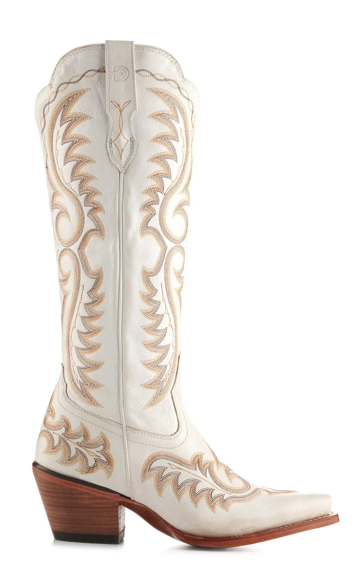 Durango Women's Crush Ivory Snip Toe Tall Cowboy Boots