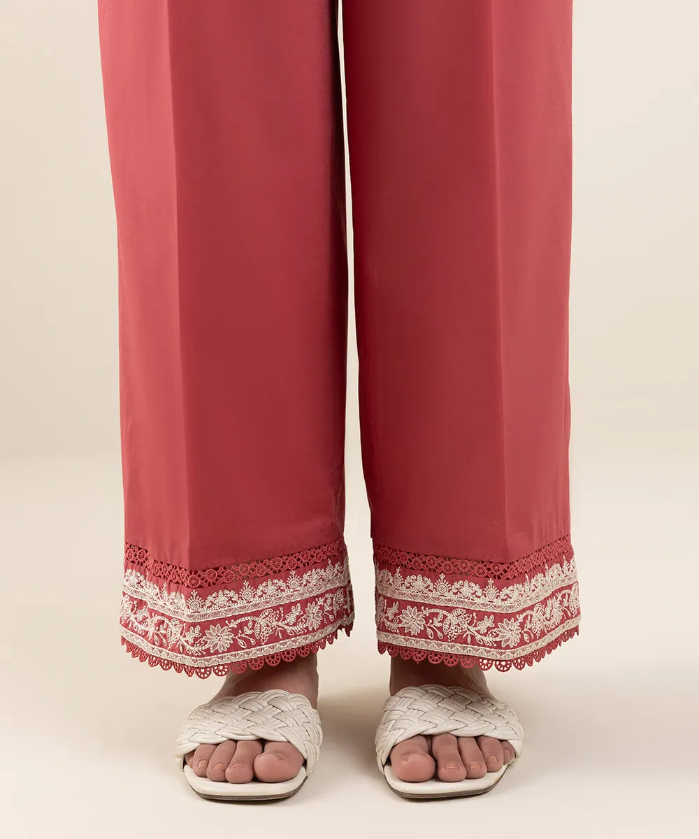 Embroidered Cotton Culottes