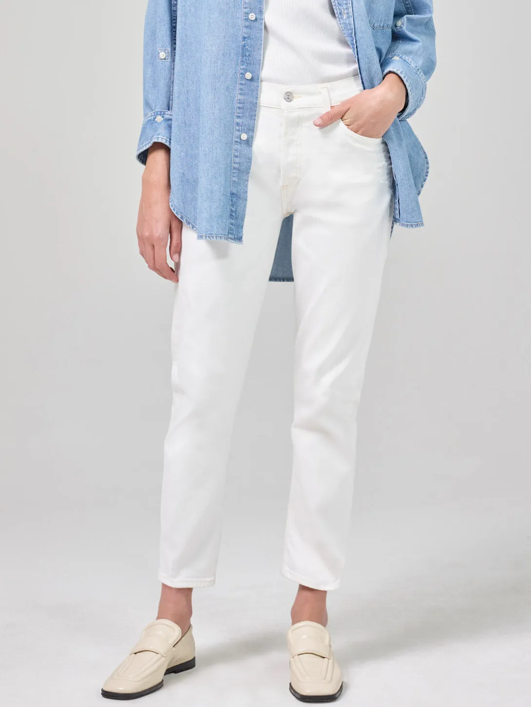 Emerson Slim Fit Boyfriend Jean - Pearl