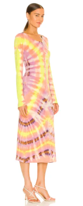 Fitted Tie Dye Dress