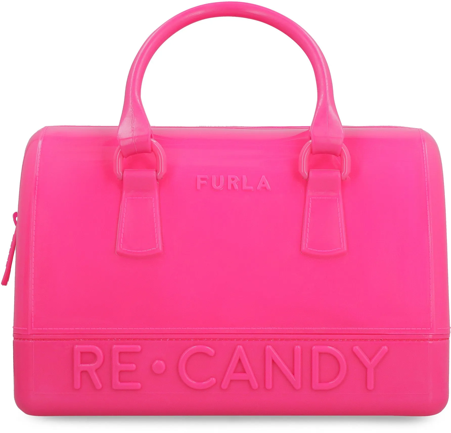 Furla Candy Logo Embossed Tote Bag