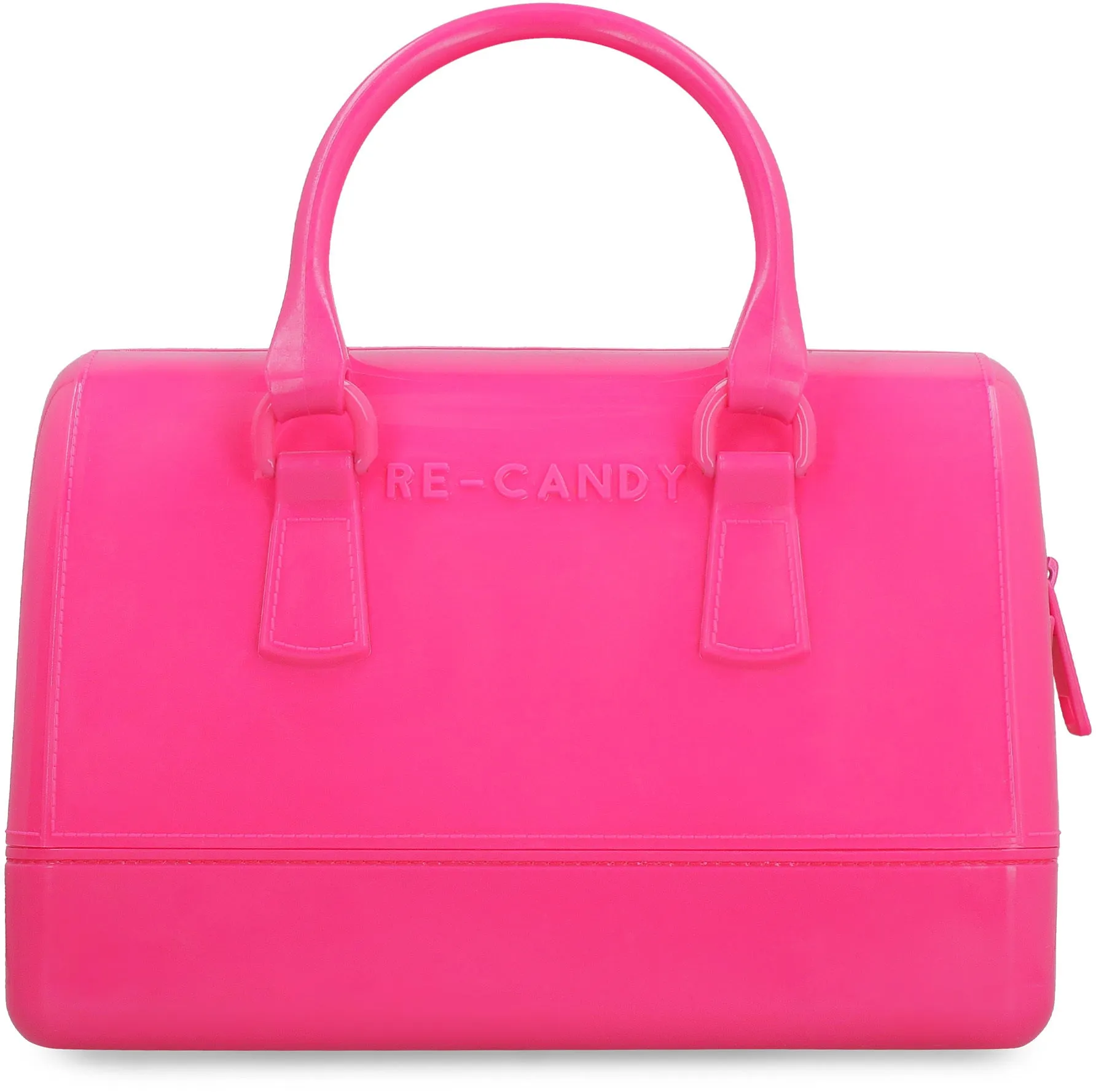 Furla Candy Logo Embossed Tote Bag