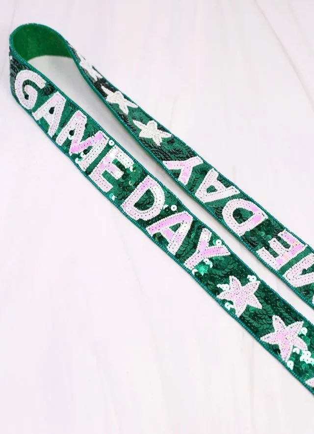 Game Day Star Sequin Strap GREEN