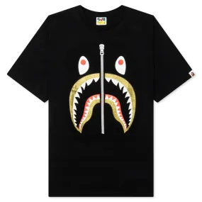 Glitter Shark Tee - Black