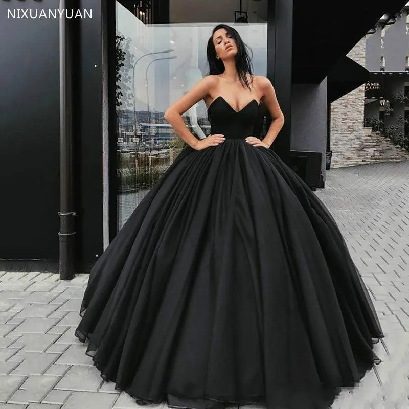 Gothic Black Vintage Ball Gown