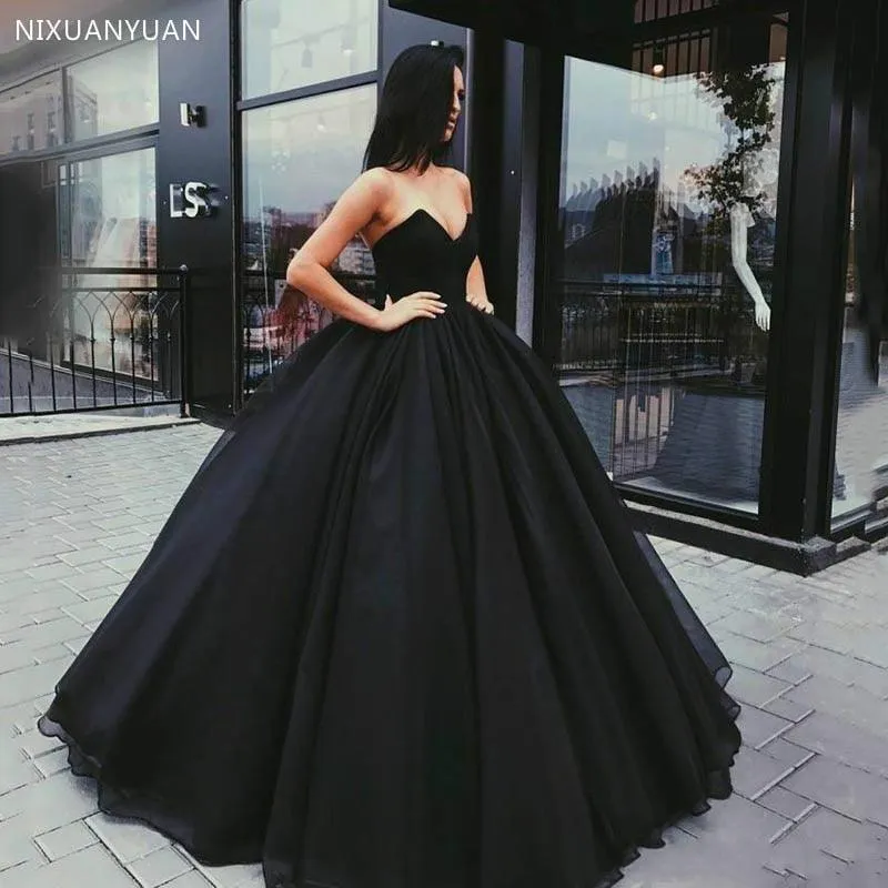 Gothic Black Vintage Ball Gown