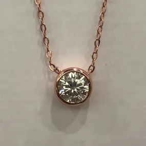 GT39S7R1B080- Gemoda rose gold necklace 1CT 