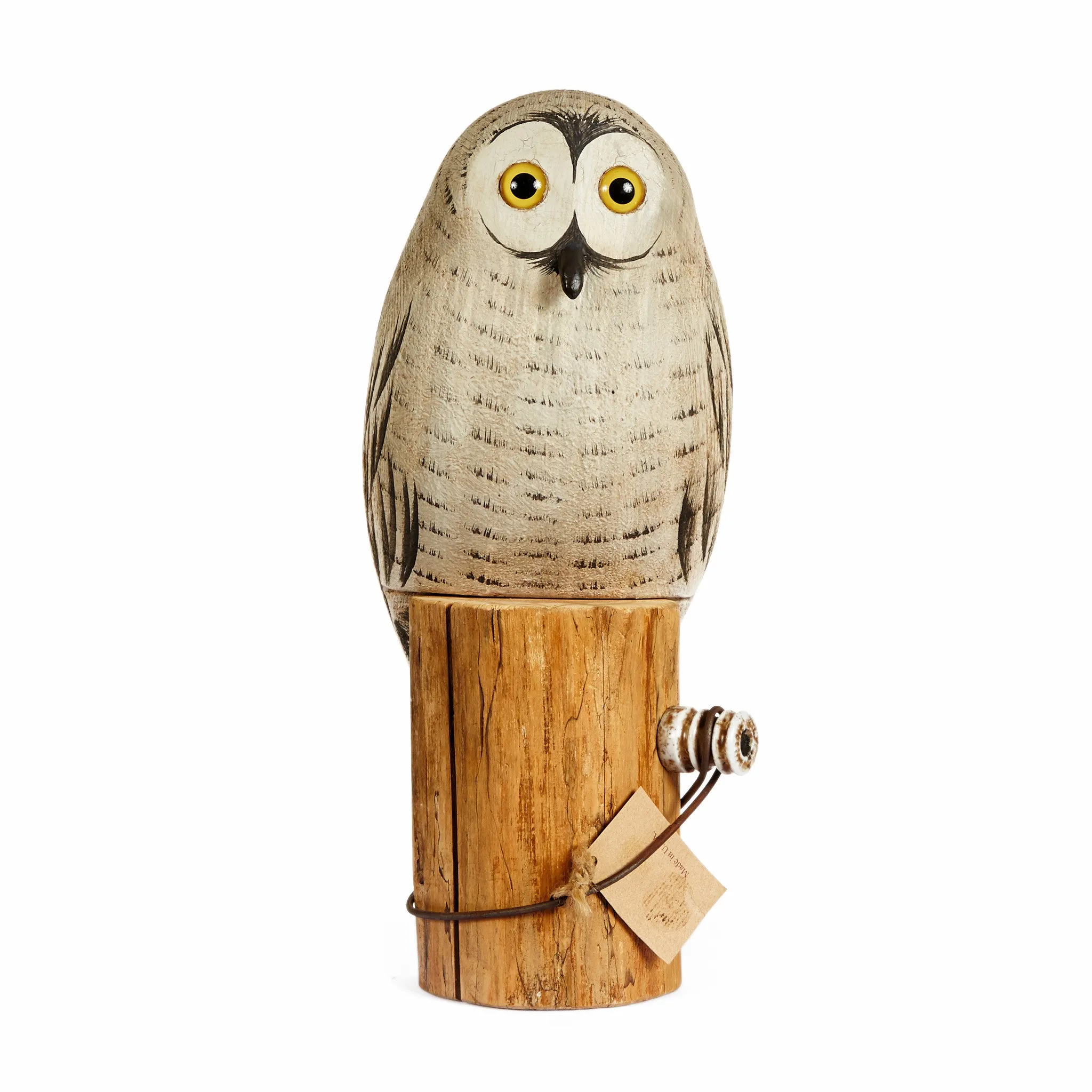 Hand Carved Medium Owls - Available in Multiple Colors